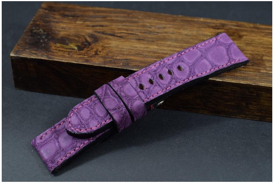 180 ALLIGATOR NUBUCK - PURPLE 24/22  115/75 MM