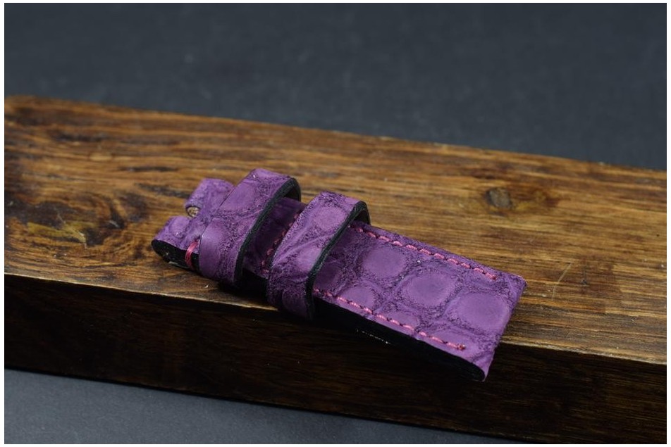 180 ALLIGATOR NUBUCK - PURPLE 24/22  115/75 MM