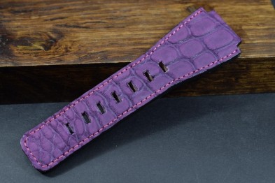 181 BELL & ROSS ALLIGATOR - NUBUK - VIOLETT 24/24  125/80 MM