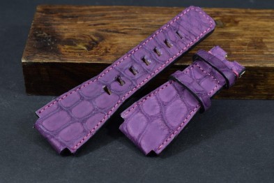 181 BELL & ROSS ALLIGATOR - NUBUK - VIOLETT 24/24  125/80 MM