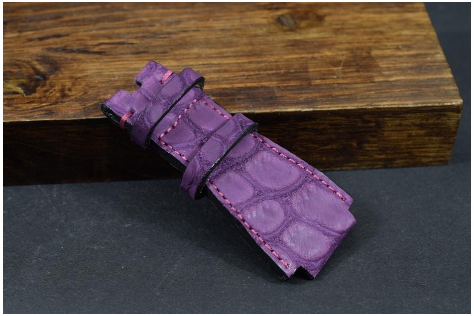 181 BELL & ROSS ALLIGATOR - NUBUK - VIOLETT 24/24  125/80 MM
