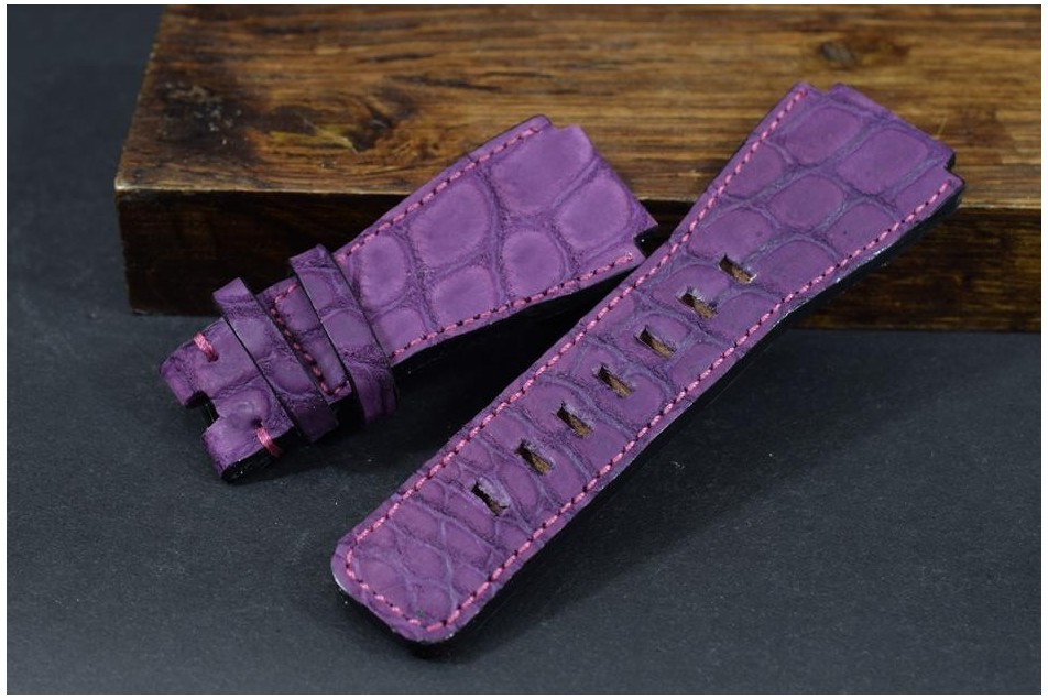 181 BELL & ROSS ALLIGATOR - NUBUK - VIOLETT 24/24  125/80 MM