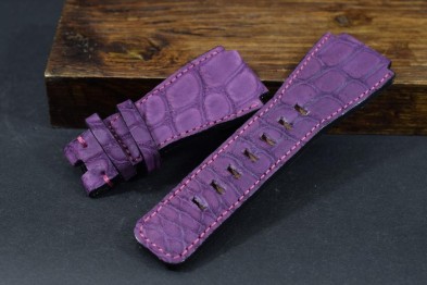 181 BELL & ROSS ALLIGATOR - NUBUK - VIOLETT 24/24  125/80 MM