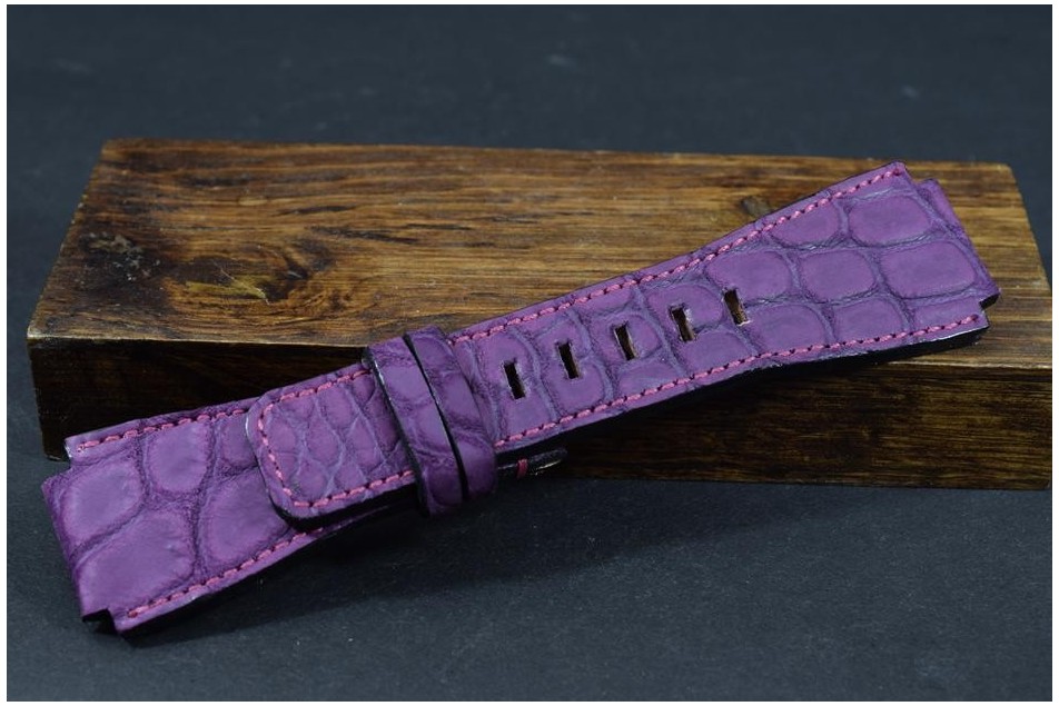 181 BELL & ROSS ALLIGATOR - NUBUK - VIOLETT 24/24  125/80 MM