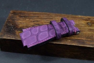 181 BELL & ROSS ALLIGATOR - NUBUK - VIOLETT 24/24  125/80 MM