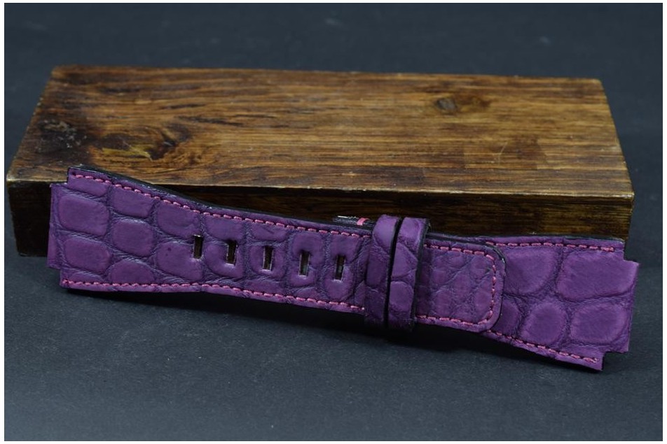 181 BELL & ROSS ALLIGATOR - NUBUK - VIOLETT 24/24  125/80 MM