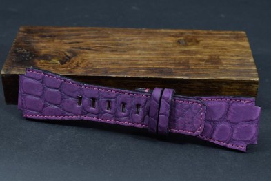 181 BELL & ROSS ALLIGATOR - NUBUK - VIOLETT 24/24  125/80 MM