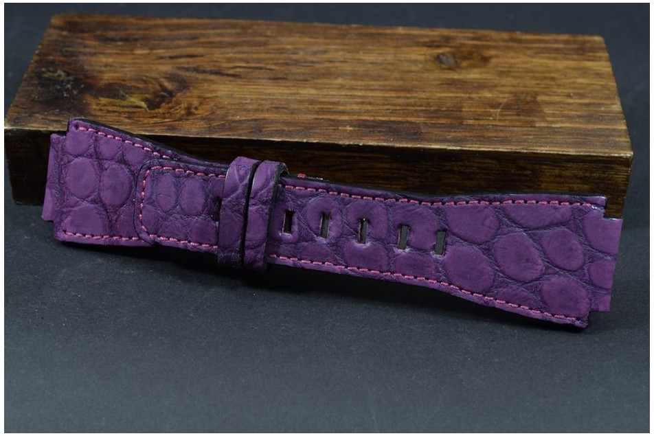 182 BELL & ROSS ALIGATOR ANOBUCADA VIOLETA 24/24  125/80 MM