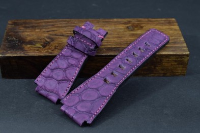 182 BELL & ROSS ALIGATOR ANOBUCADA VIOLETA 24/24  125/80 MM