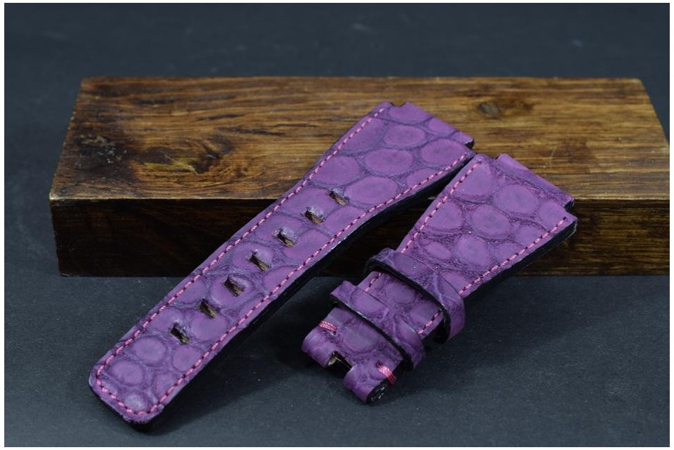 182 BELL & ROSS ALIGATOR ANOBUCADA VIOLETA 24/24  125/80 MM