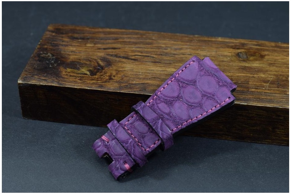 182 BELL & ROSS ALIGATOR ANOBUCADA VIOLETA 24/24  125/80 MM