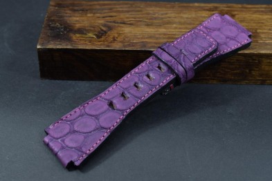 182 BELL & ROSS ALIGATOR ANOBUCADA VIOLETA 24/24  125/80 MM