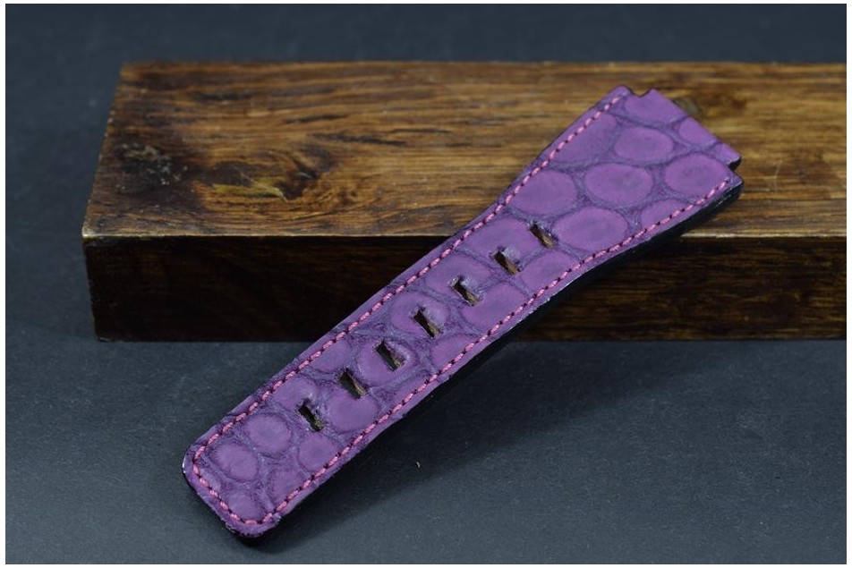 182 BELL & ROSS ALIGATOR ANOBUCADA VIOLETA 24/24  125/80 MM