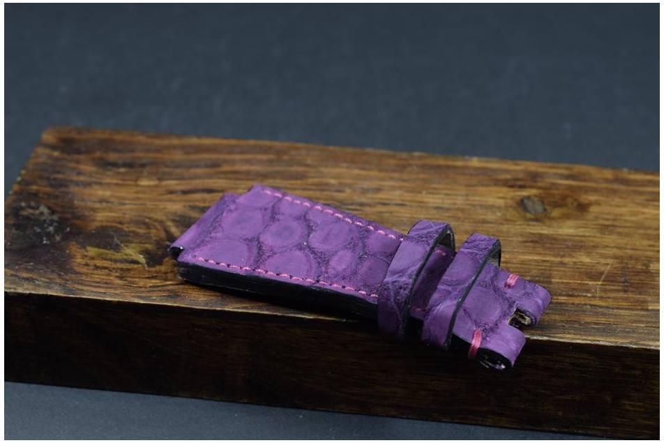 182 BELL & ROSS ALIGATOR ANOBUCADA VIOLETA 24/24  125/80 MM