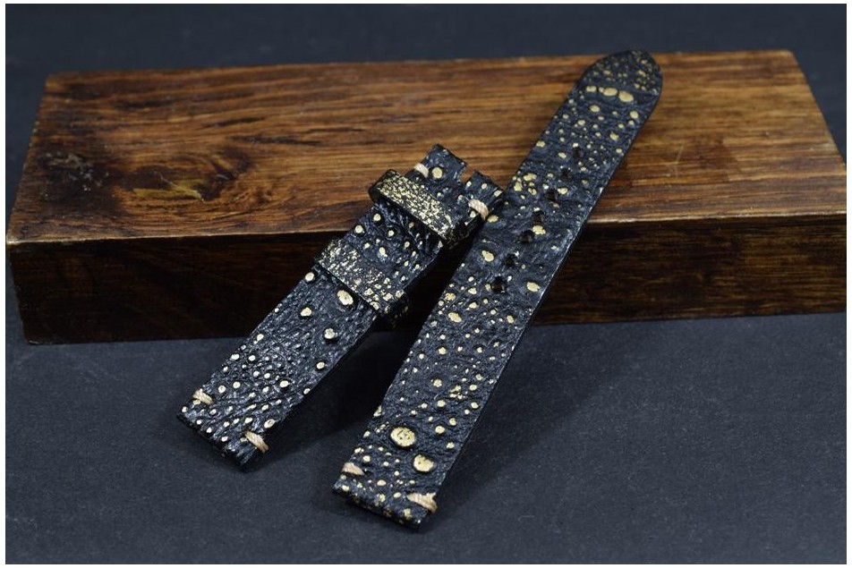 204 KRÖTE - SCHWARZ GOLD 18/18 130/80 MM