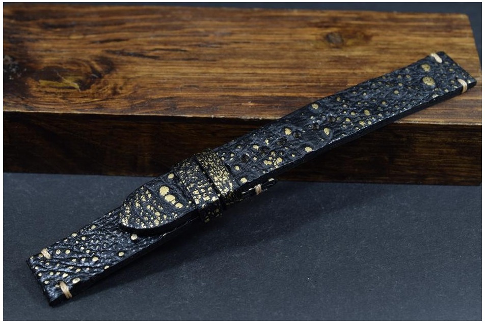 204 KRÖTE - SCHWARZ GOLD 18/18 130/80 MM
