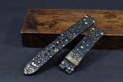 204 KRÖTE - SCHWARZ GOLD 18/18 130/80 MM