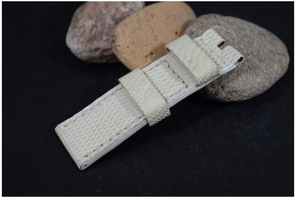 258 LIZARD - WHITE CREAM 24/22  130/80 MM
