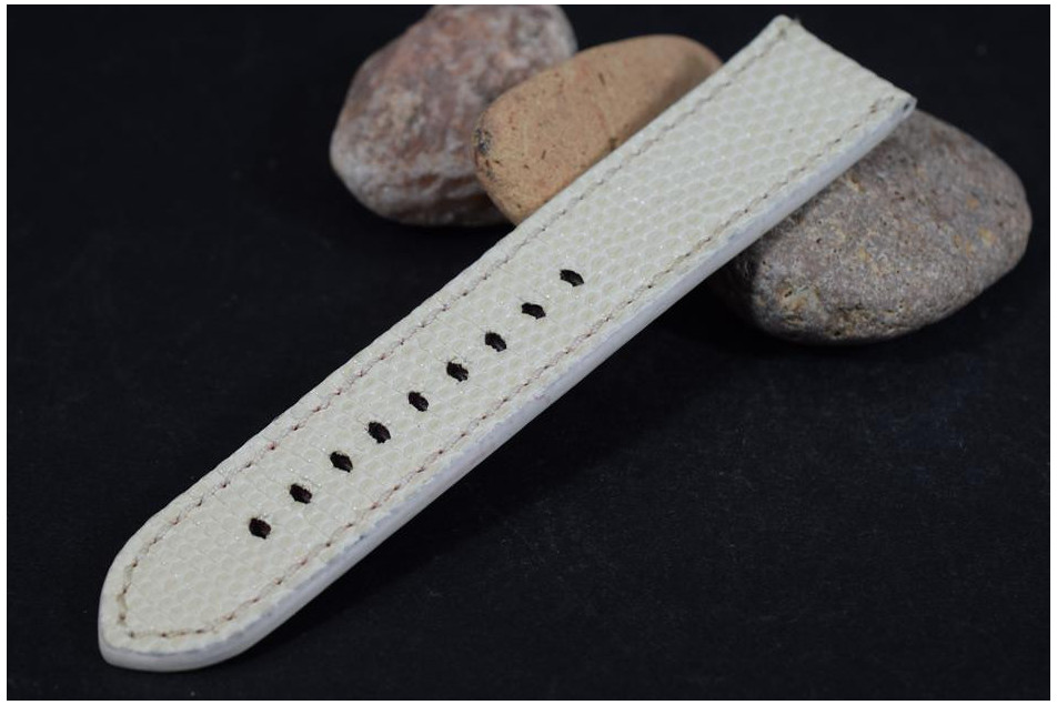 258 LIZARD - WHITE CREAM 24/22  130/80 MM