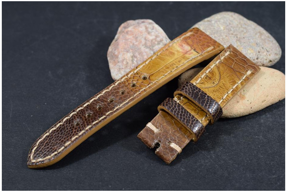 261 PATA AVESTRUZ - MARRON NOGAL 20/18  115/75 MM