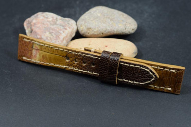 261 OSTRICH LEG - BROWN WALNUT 20/18  115/75 MM