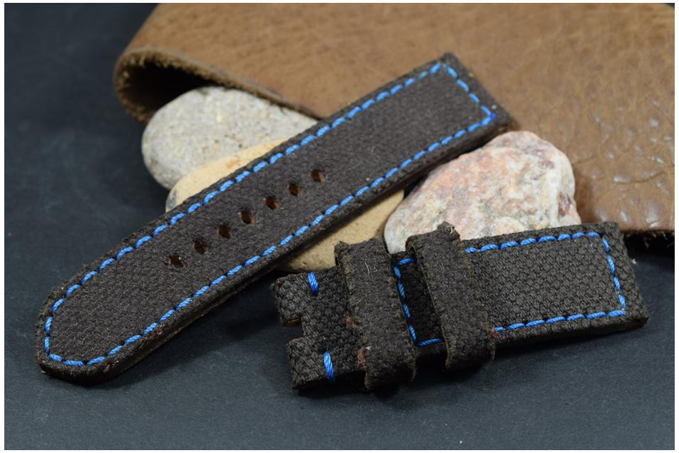 795 CANVAS - MARRON AZUL 24/24 130/80 MM