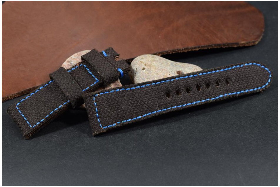 831 CANVAS - BROWN BLUE 26/22 130/80 MM