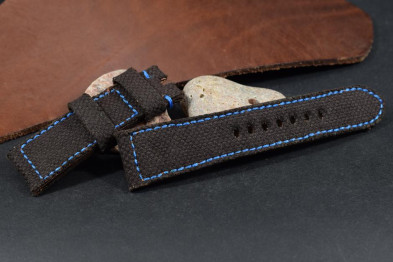 831 CANVAS - BROWN BLUE 26/22 130/80 MM