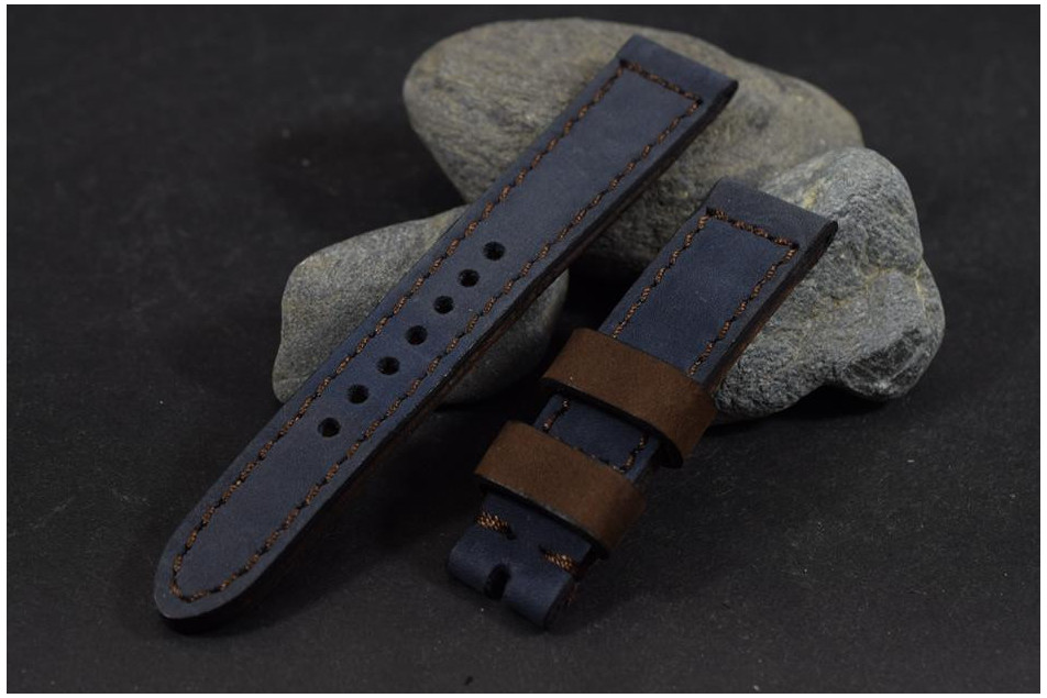 878 NOBUCK - AZUL MARRON  20/18 130/80 MM