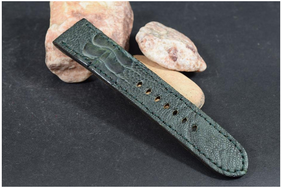314 PATA AVESTRUZ - VERDE  24/22  130/80 MM
