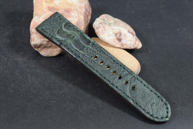 314 PATA AVESTRUZ - VERDE  24/22  130/80 MM