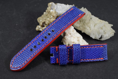 323 LIZARD - BLAU RED   22/22  130/80 MM