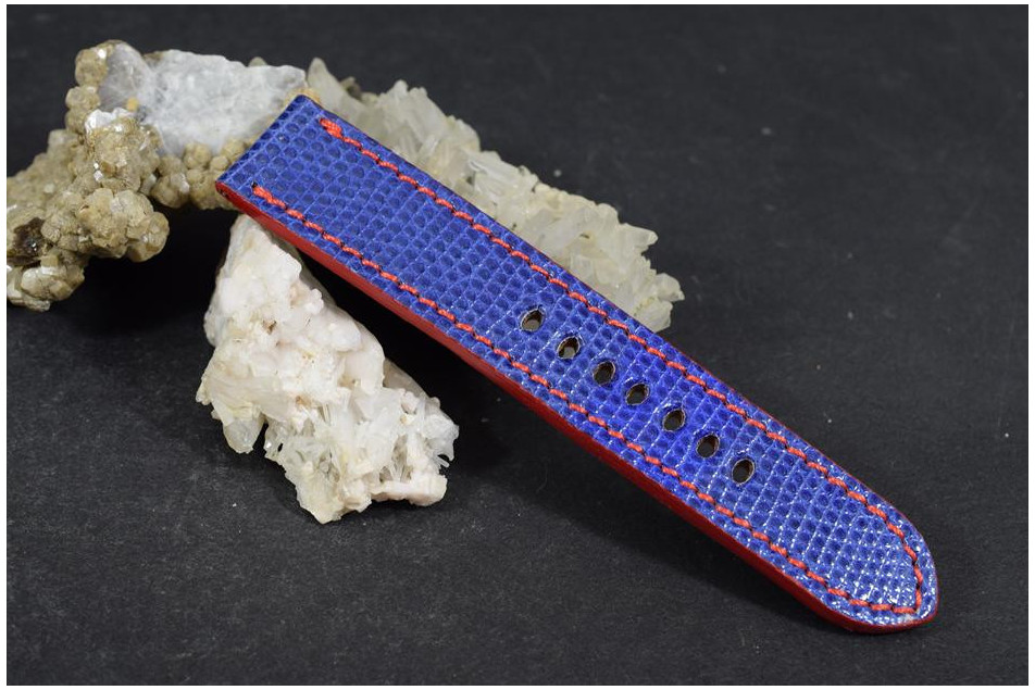 323 LIZARD - BLAU RED   22/22  130/80 MM