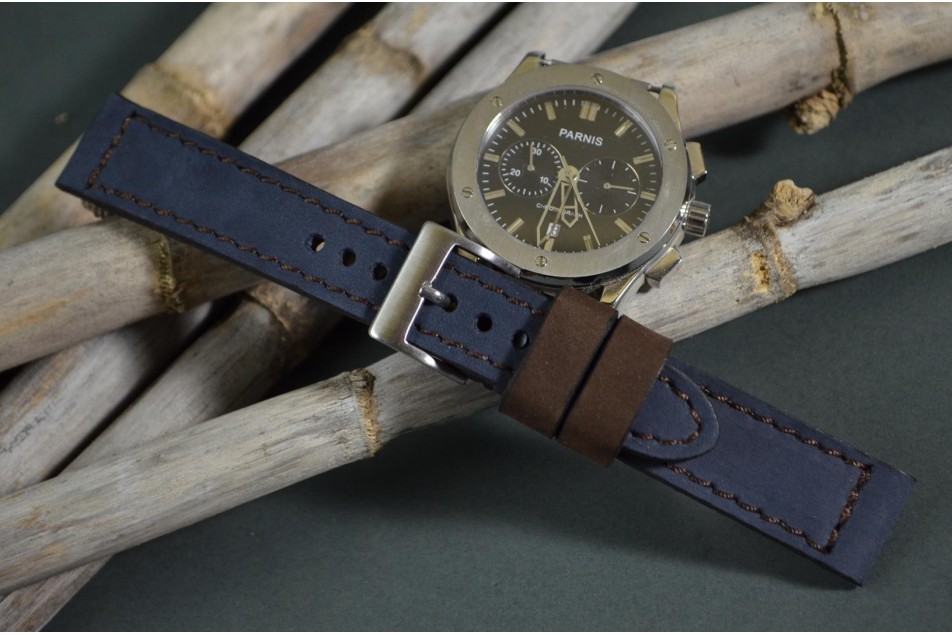 NOBUCK FOREST - AZUL MARRON