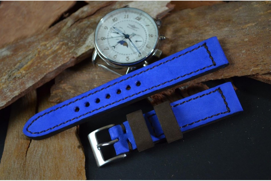 NUBUK FOREST - NAVY BLAU - BRAUN