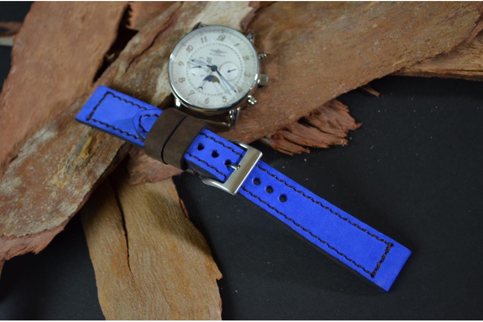 NUBUK FOREST - NAVY BLAU - BRAUN