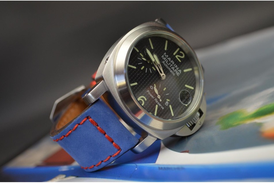 NUBUK FOREST - NAVY BLAU - ROT