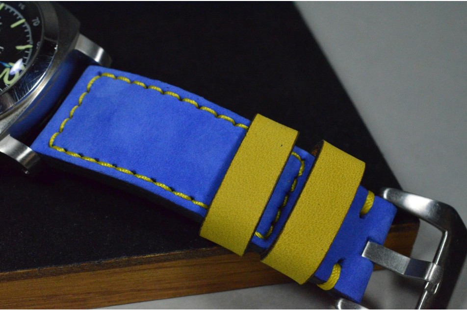 NUBUK FOREST - NAVY BLAU - GELB