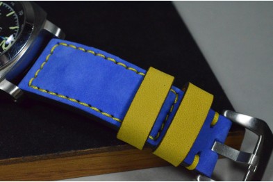NUBUK FOREST - NAVY BLAU - GELB
