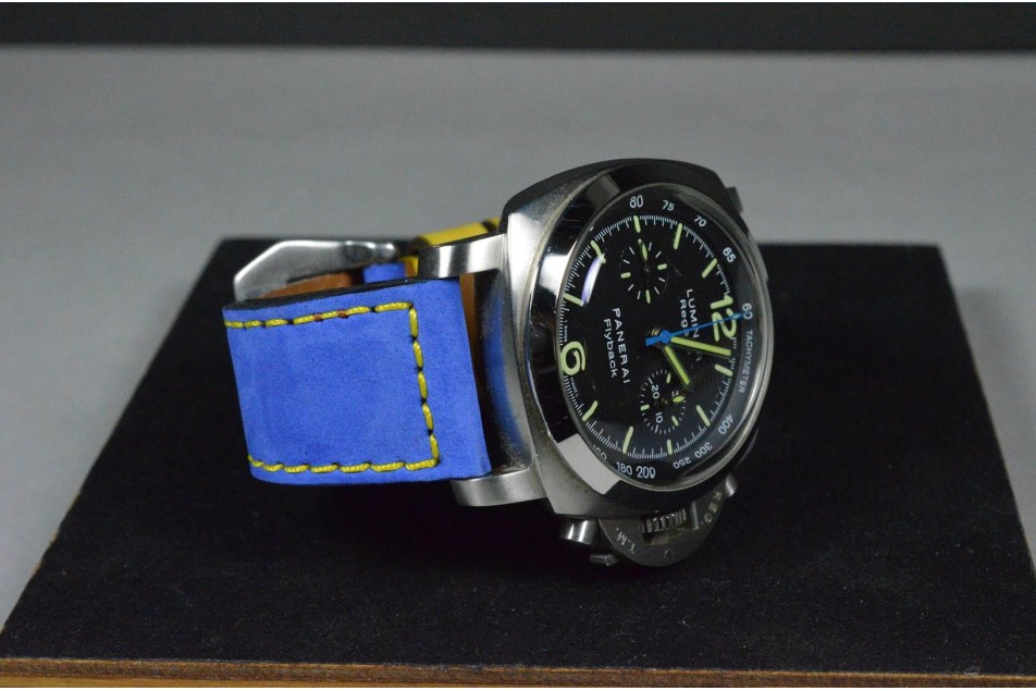 NUBUK FOREST - NAVY BLAU - GELB