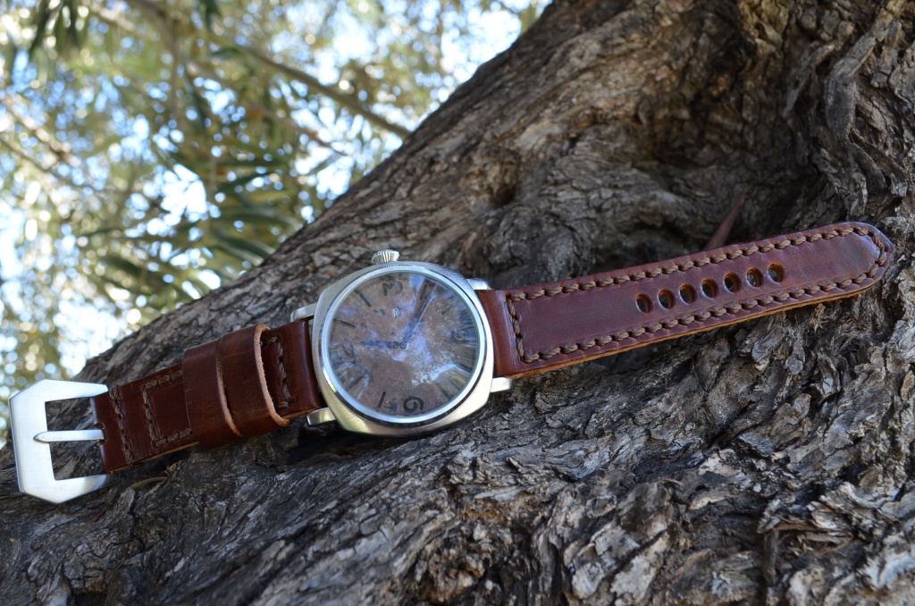 BROWN is one of our hand crafted watch straps. Available in brown color, 4 - 4.5 mm thick.