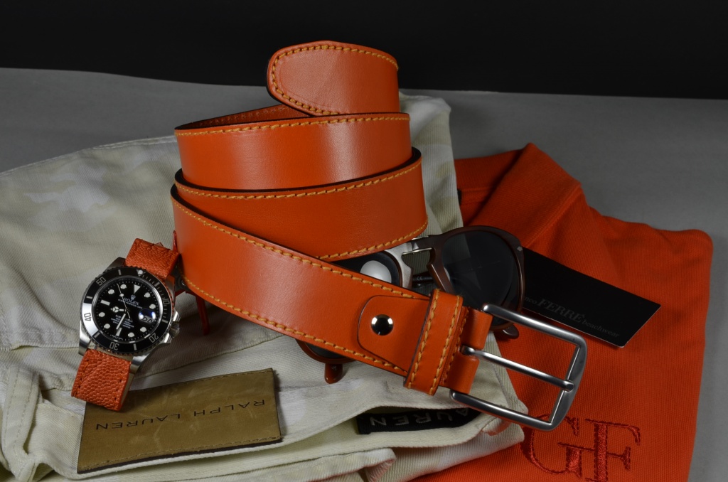 35MM CALF CLASSIC ORANGE is one of our hand crafted belts, made with exceptional quality calf saddle leather. Available in orange color, 35 mm wide & 4 - 4.5 mm thick.