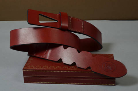 35MM CALF DESIGN ARROW RED is one of our hand crafted belts, made with exceptional quality calf saddle leather. Available in red color, 35 mm wide & 4 - 4.5 mm thick.